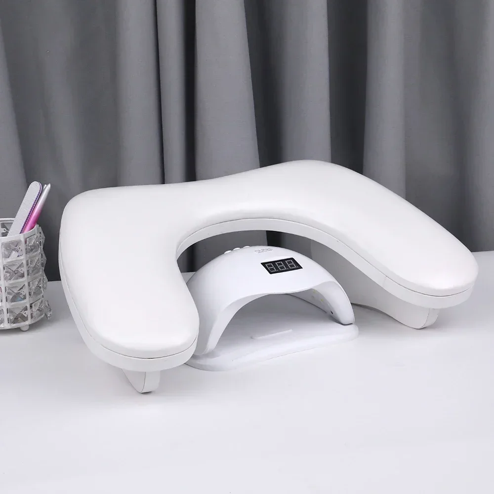 Butterfly Beveled Nail Art Hand Pillow Two Hands PU Manicure Table Arm Hand Rest For Nails Comfortable Nail Table Holder nail art hand pillow nail arm rest nail hand rest