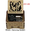 Dancing Queen Wooden Wind Up Music Box Swedish Rock Band Song Special Musical Gifts for Fans Friends Family Birthday Festival 3