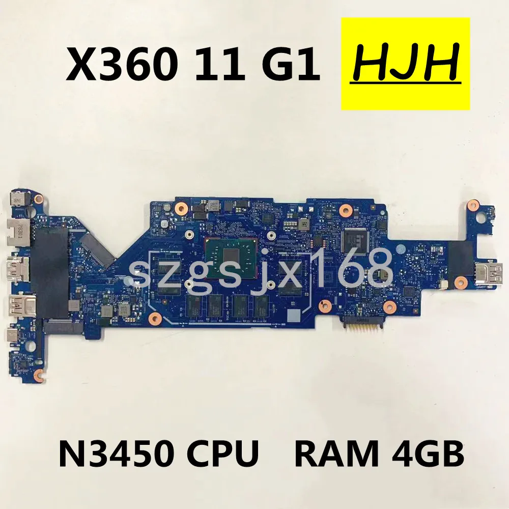 

FOR HP ProBook x360 11 G1 Laptop Motherboard N3450 CPU Integrated Graphics RAM 4GB 935314-601 935314-001