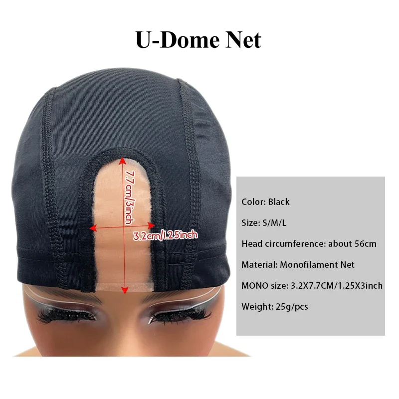 1pc U-Shaped Wig Hat with Elastic Dome for Men and Women-Keep Your Wig in Place and Look Flawless