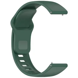 Silicone Sport Bracelet Wristband Replacement Strap for Redmi Watch 5 Active (Dark green)