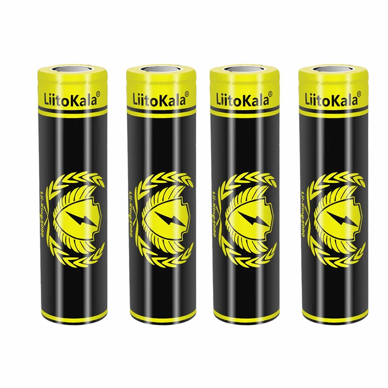 4 pièces LiitoKala 3.7V 18650/21700 batterie KING4000 KING6000 LT28A LT33A LT55A