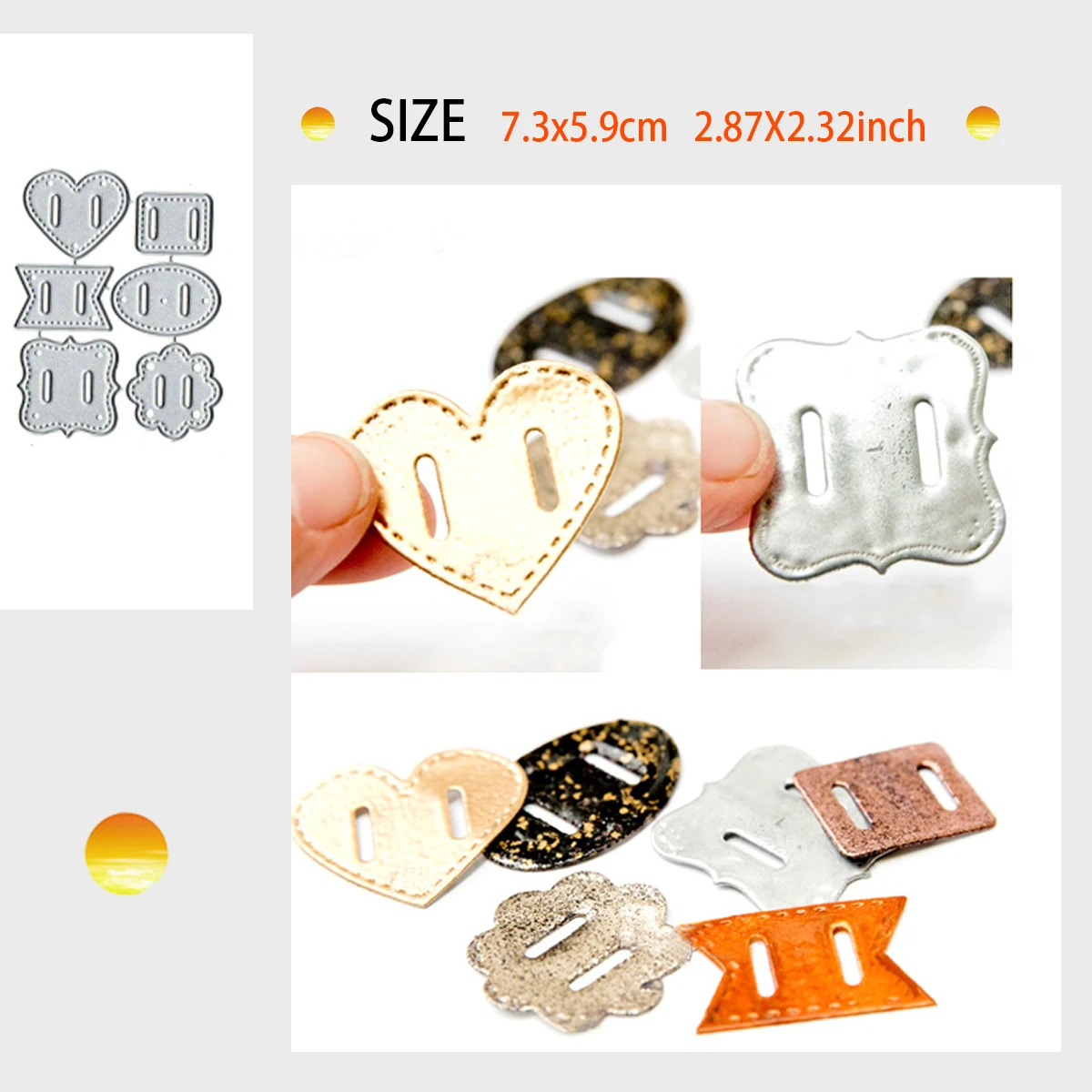 

Various buttons carbon steel mold scrapbook handbook DIY making tools cutting dies 2024 new arrivals