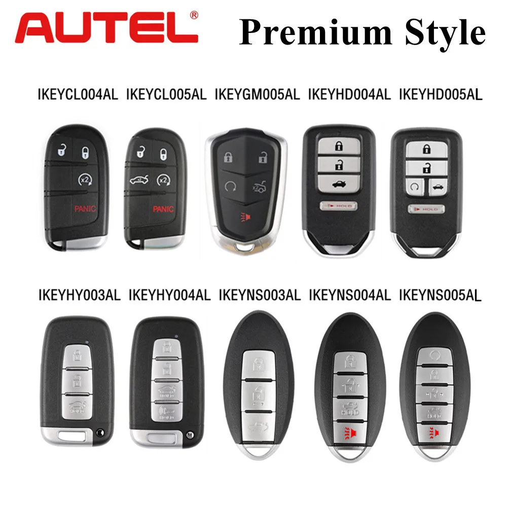 Chiave Intelligente Universale Autel Premium Style Per Chrysler/Cadillac/Honda/Hyundai/Nissan Utilizzata Con Maxiim Km100 Km100E Im508 Im608 Pro
