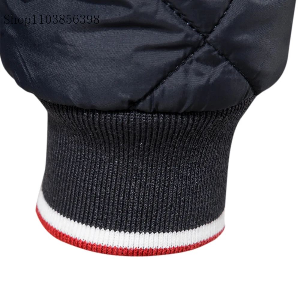 남성용 방풍 코튼 재킷, 스탠드 칼라 지퍼, 캐주얼 다운 재킷, 야구 재킷, 오토바이, 4XL, 5XL