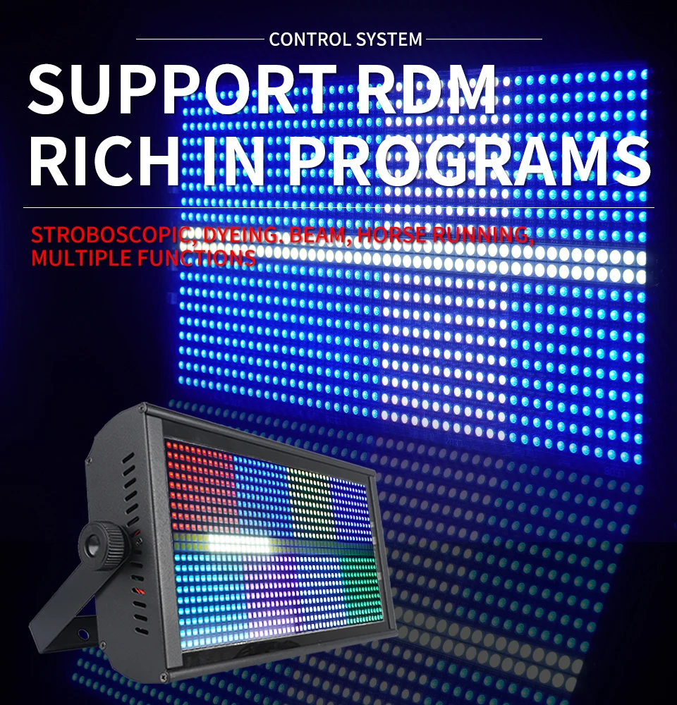 8+8 Segment 280W Led Strobe Light Horse Running Flash Light 960pcs DMX512 Wash E