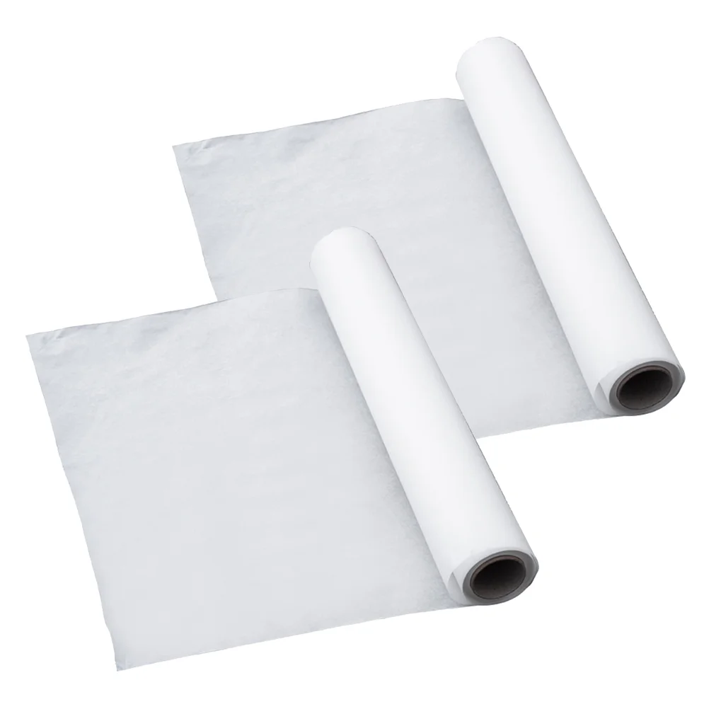 

2 Rolls Oven Tray Cake Pan for Baking Accessories and Tools Oil- Proof Cooking Paper Electric