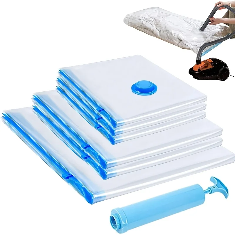 Travel Roll-Up Compression Bags, Reusable Vacuum Storage Organizers Bag, Save Space, Roll-Up Compression, For backpack Luggage