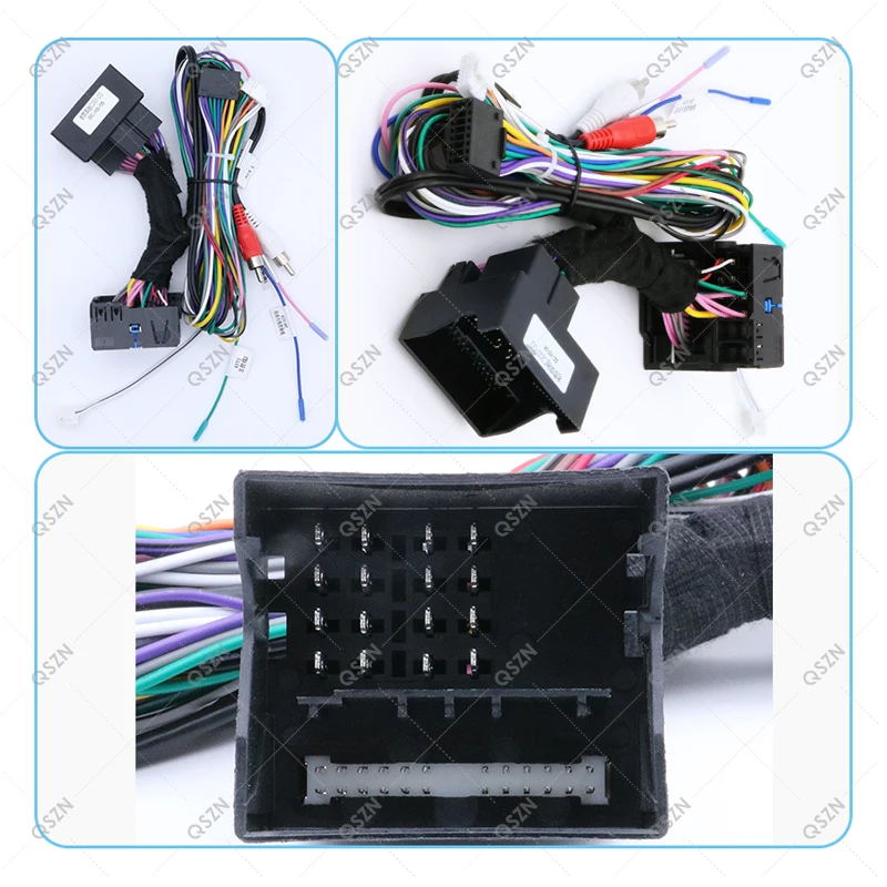 9 Car radio Installation Fascias Panel For Benz C Class 2007-2011 harness Power cable Canbus box Audio Dash Fit Pane