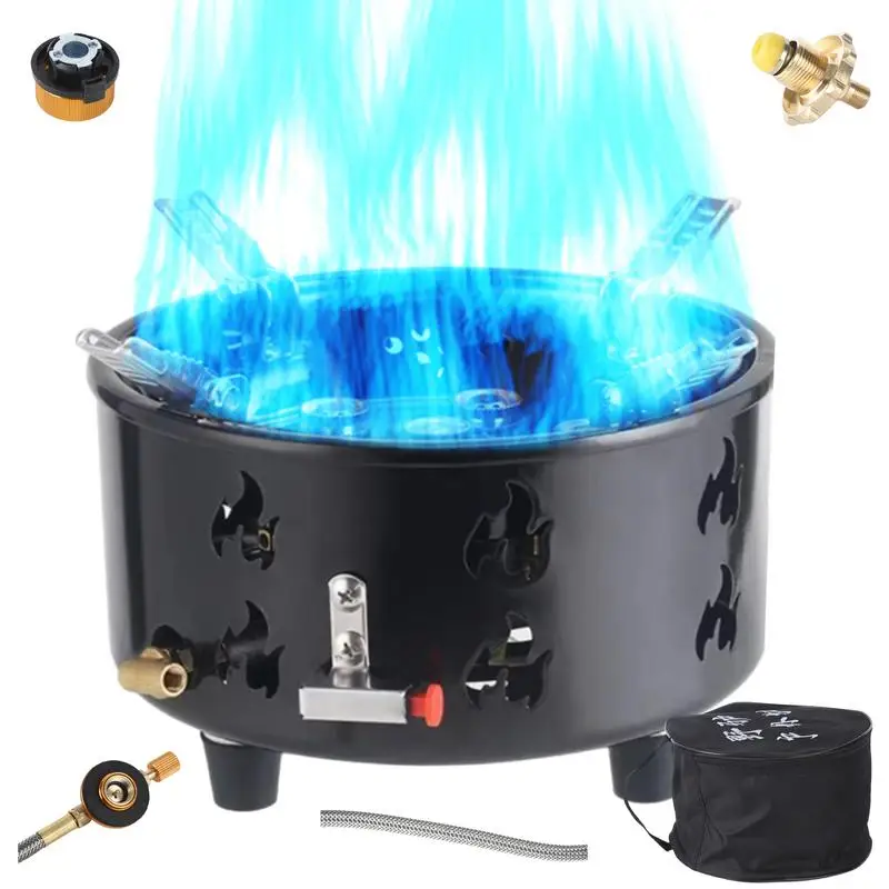 

Portable Cassette Burner Stove With Carrying Bag Outdoor Activities Supplies For Camping Hiking Picnic Frying Sports
