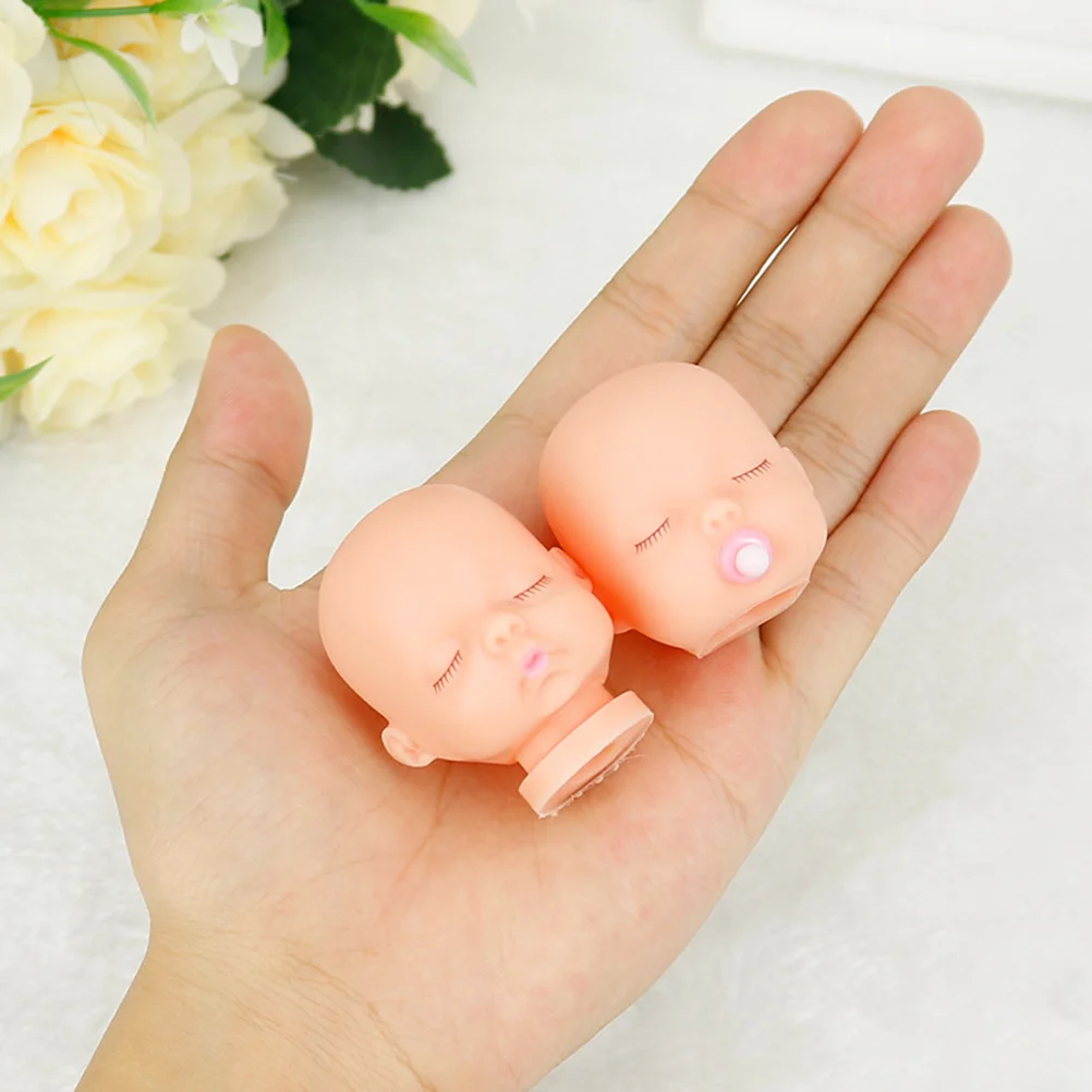 미니 잠자는 인형 머리, DIY 핸드 페인팅 인형, 바디 부품 공예, 키체인 액세서리, 어린이 선물