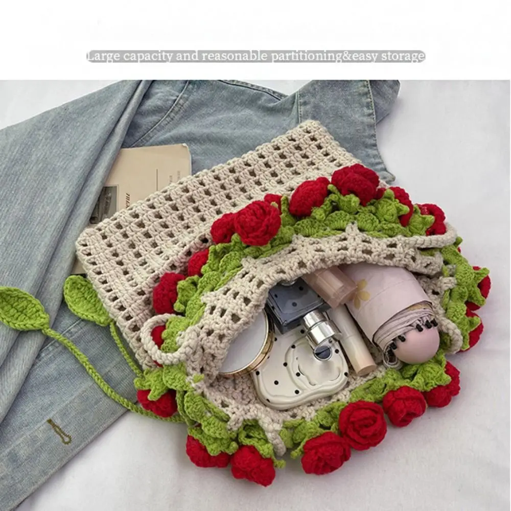 Rose Bouquet Weave Bag - image 3