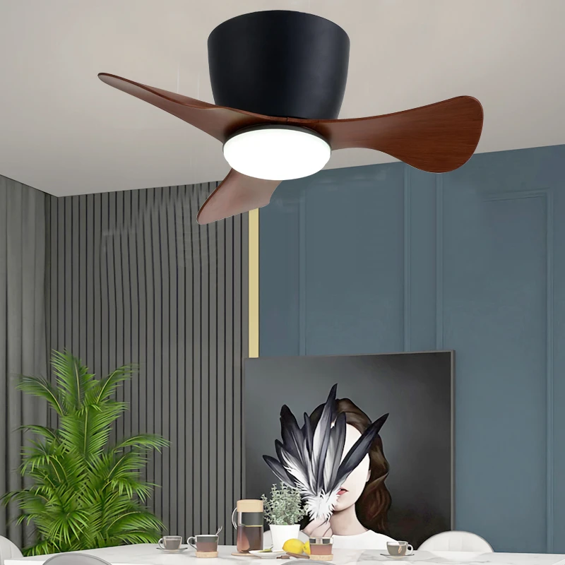 Mini Ceiling Fan with Light Variable Frequency DC Motor Silent Fan Bedroom Balcony Remote Control Ceiling with Light