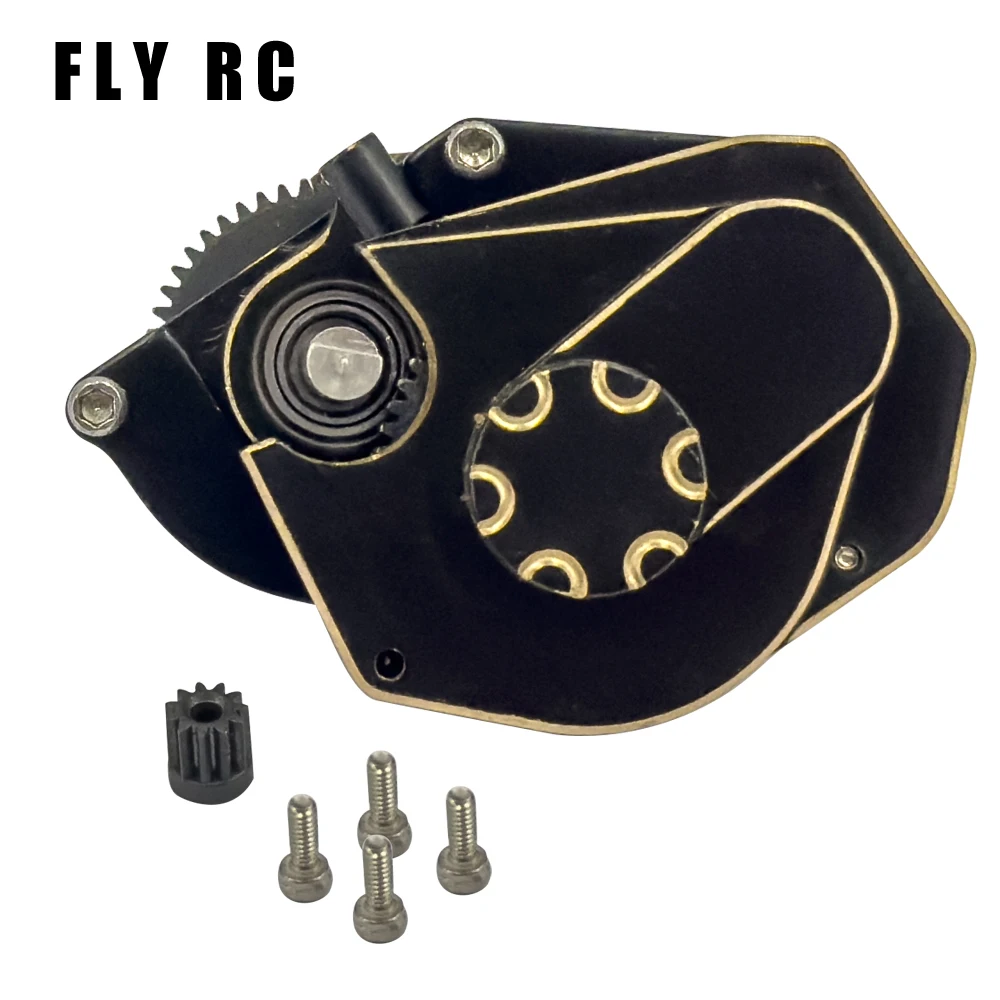 Axial Scx24 Upgrade Parts Cnc Brass Complete Transmission Gearbox Metal For Remote Control Rc Crawler Car Accessories 1/10 Scale 6