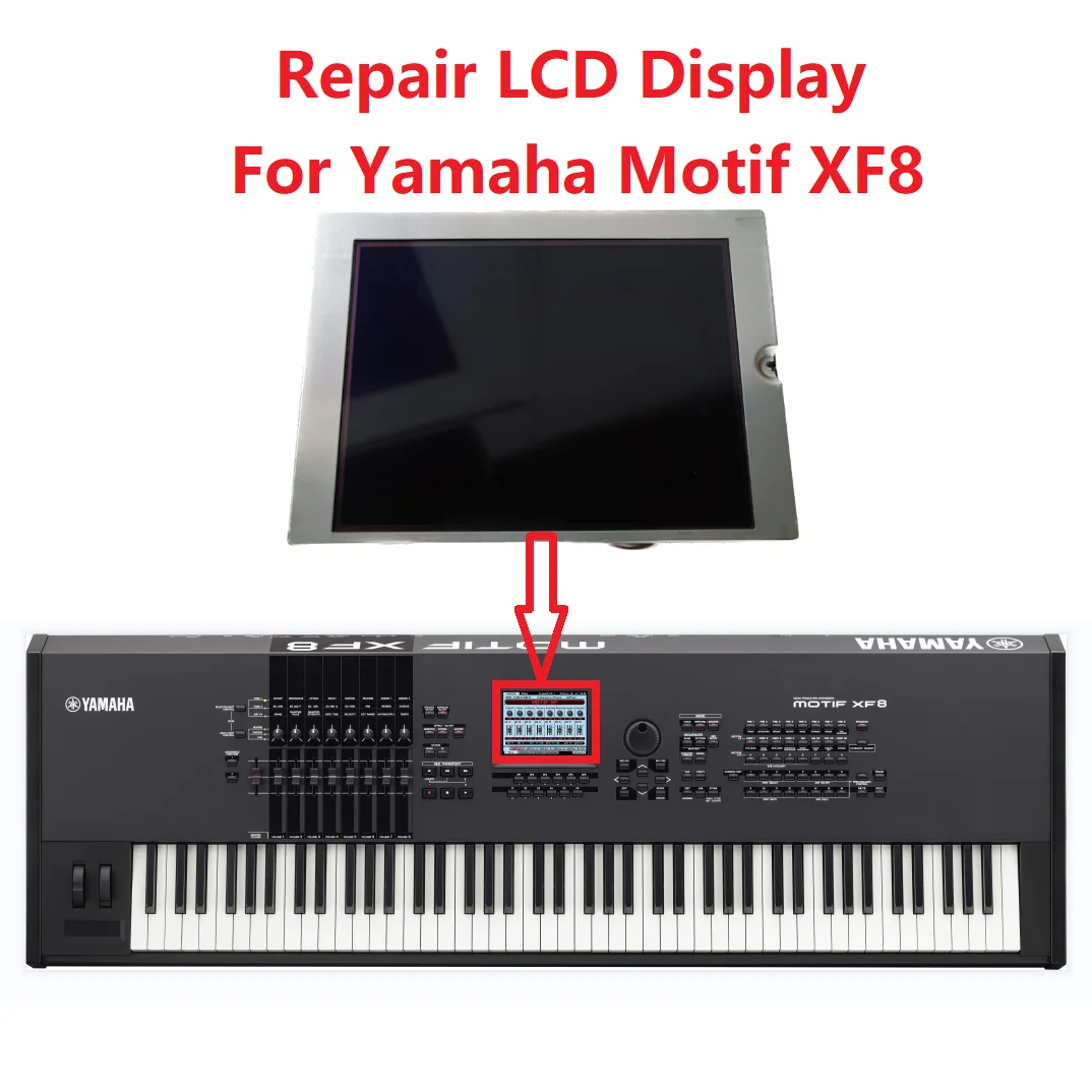 Display Lcd Da 5.7 "Pollici Per La Riparazione Dello Schermo A Matrice Di Sintetizzatore Yamaha Motif Xf8
