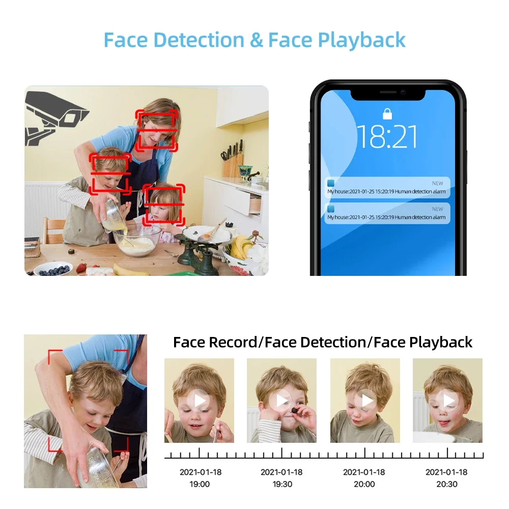 10CH 8MP POE NVR Videoregistratore Audio Telecamera IP H.265 Sistema CCTV Smart Network Face Detect P2P Videocamera di sorveglianza RTSP - immagine 2