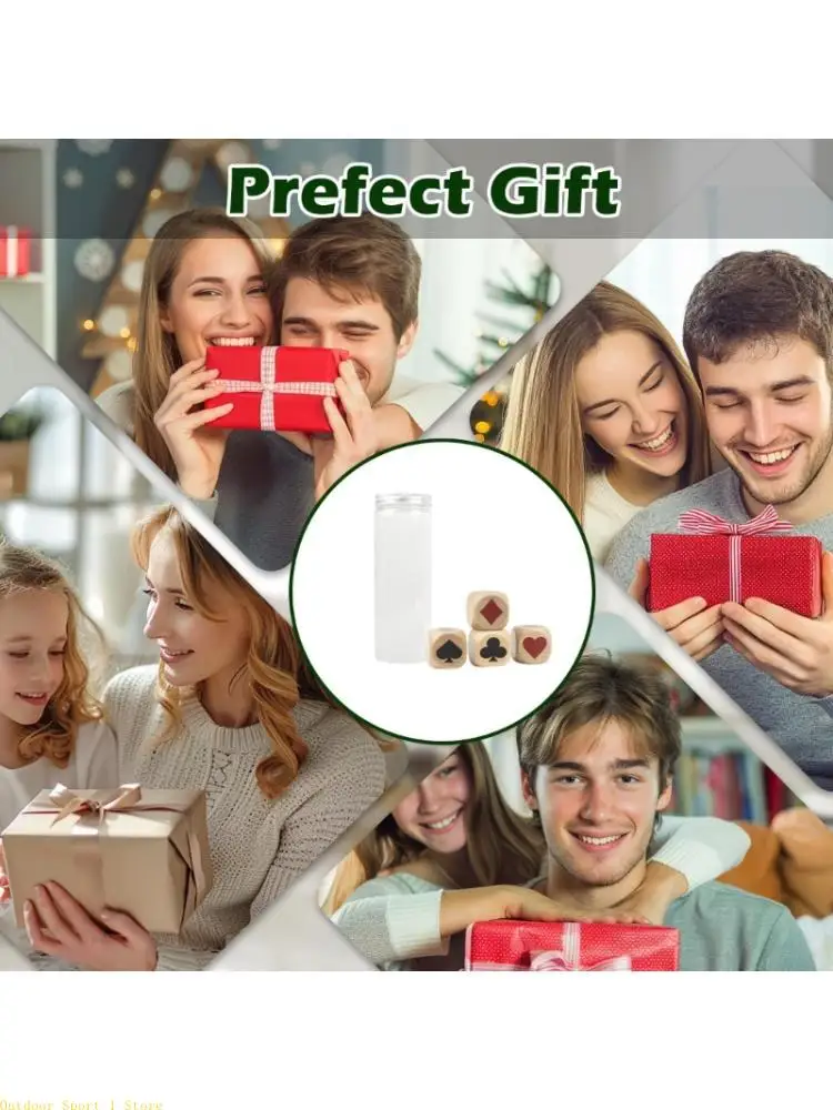 A0KA 2Pcs Euchre 표시기 나무 트럼프 정장 오지 여행 캠핑 및 파티 사..