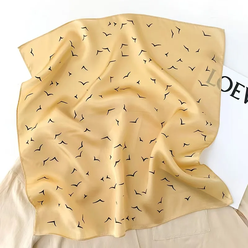 100% Silk Bandana Scarf – Luxury Square Neckerchief