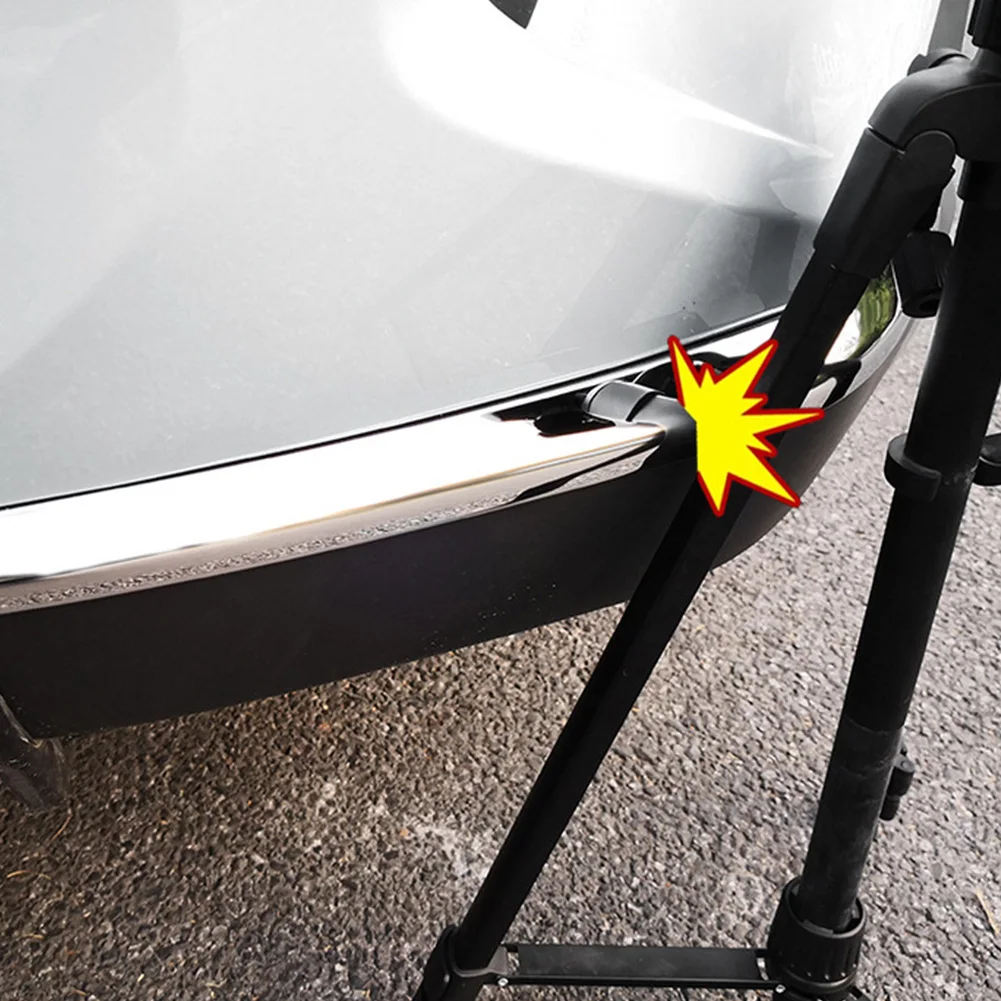 Stainless Steel Car Bumper Protector Trim Covers - Front & Rear, Set of 2 or 4