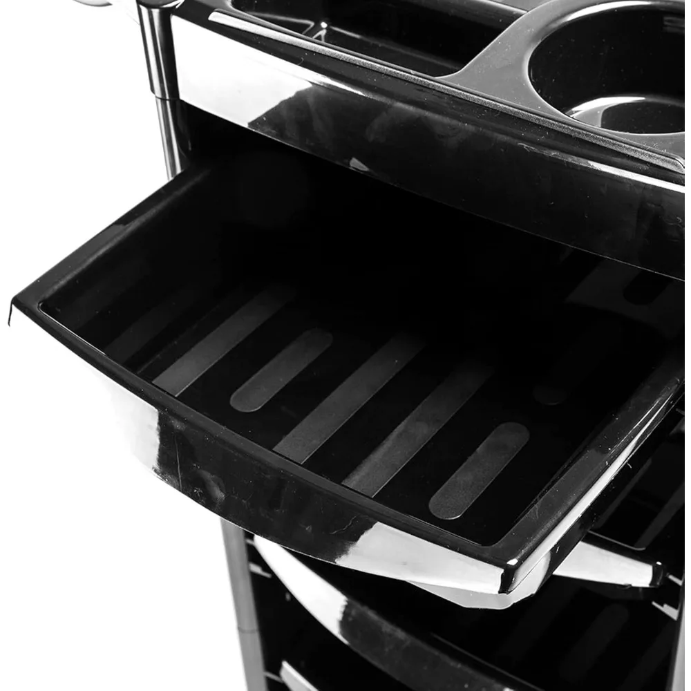 Description Picture 5 of itemSalon Trolley Cart with Wheels, 5 Drawers, Hair Cart Rolling Storage Organizer Barber Station, Salon Cart for Hair Stylist