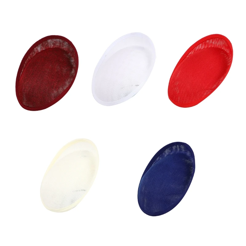 

Elegant Vintage Fascinator Hat Base DIY Round Saucer for Tea Party Costume Exquisite French Fascinator Base Perch DropShipping