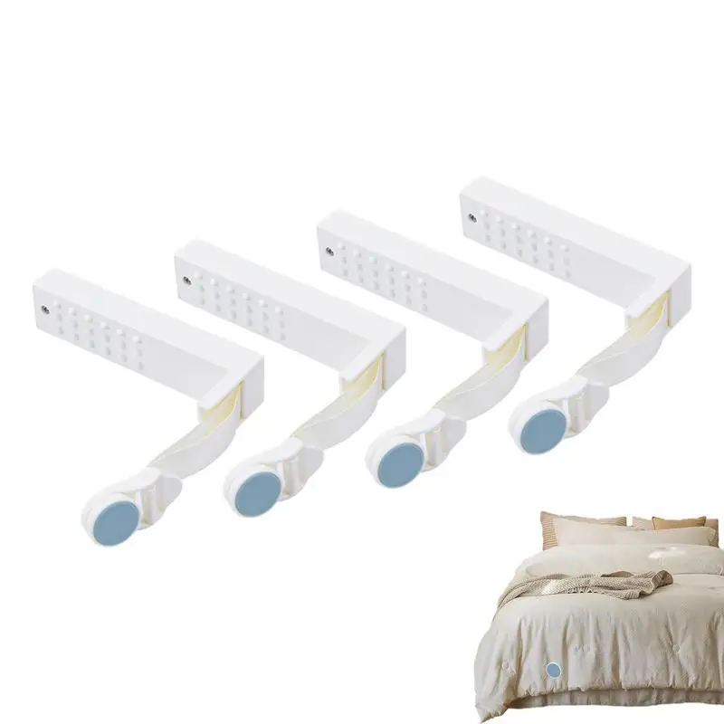 

Quilt Fixing Clip 4PCS Anti-Movement And Adjustable Blanket Fasteners Clips Bedroom Accessories Bed Sheet Fixer Device For Home