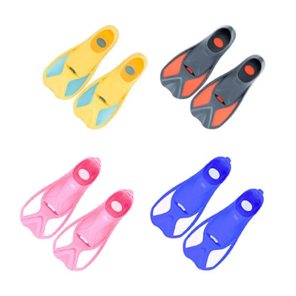 

1 Pair Toddler Learn Swimming Kids Water Fin Flippers Children Soft Diving Fins Swim Pool Beach Swimming Accessories