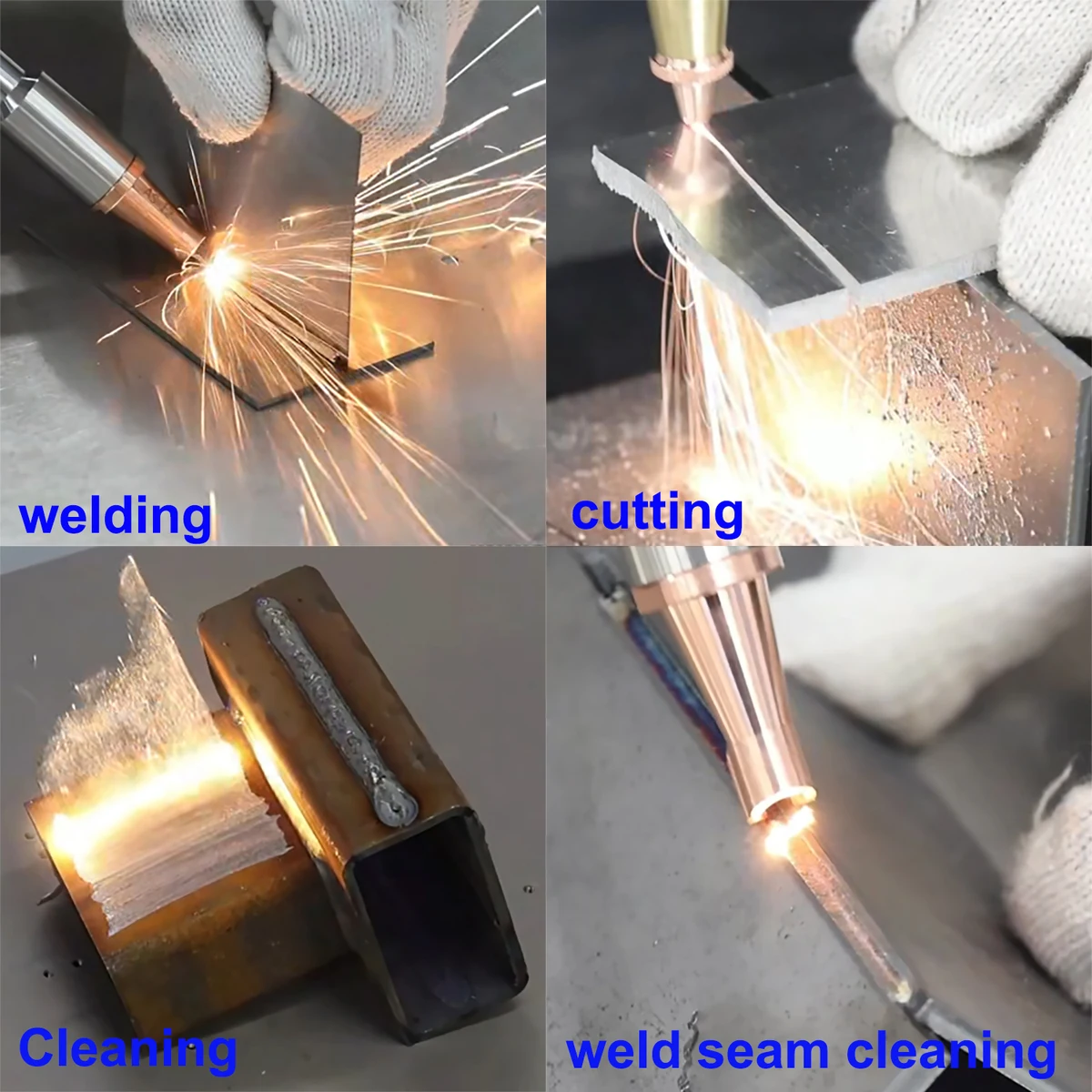 Raycus 3000W Laser Cleaning Machine 4 in 1 Fiber Laser Welding Cleaning Cutting Machine Portable Handheld Laser Welder For Metal — view 2