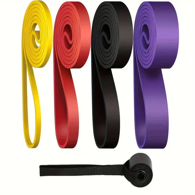 5-piece door anchor resistance band - heavy-duty, stackable tension band, suitable for full body exercise, stretching, and muscl 6