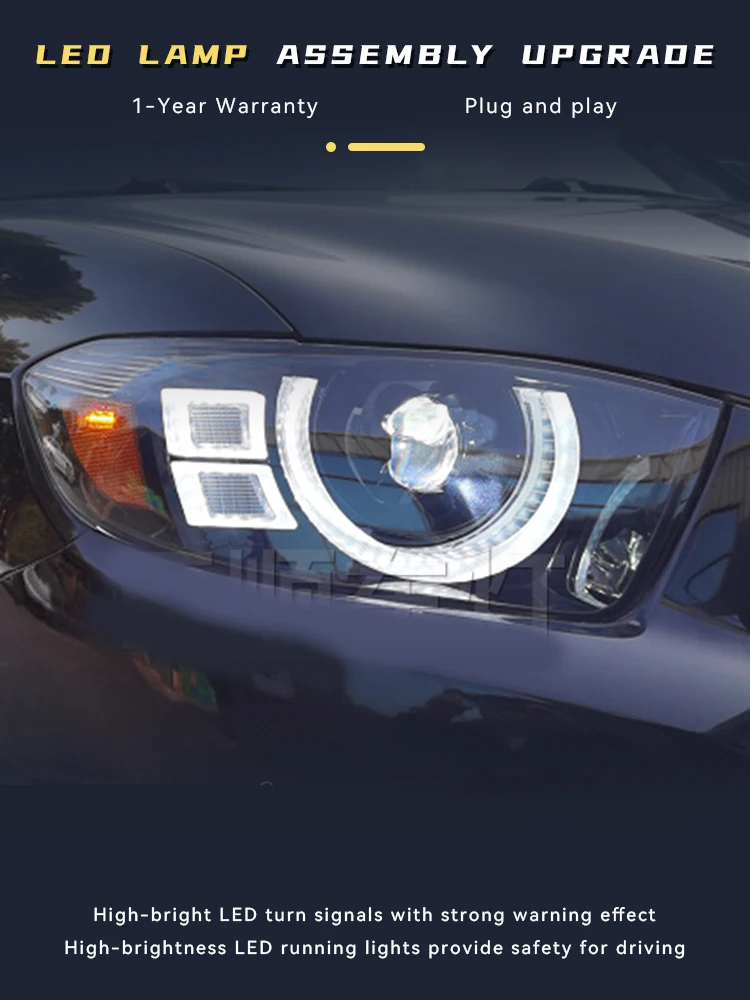 

2 PCS Auto Light For Toyota 2009-2011 Highlander Front Lamp Projector Lens DRL Headlight LED Turn Signal Dynamic Car Accessories