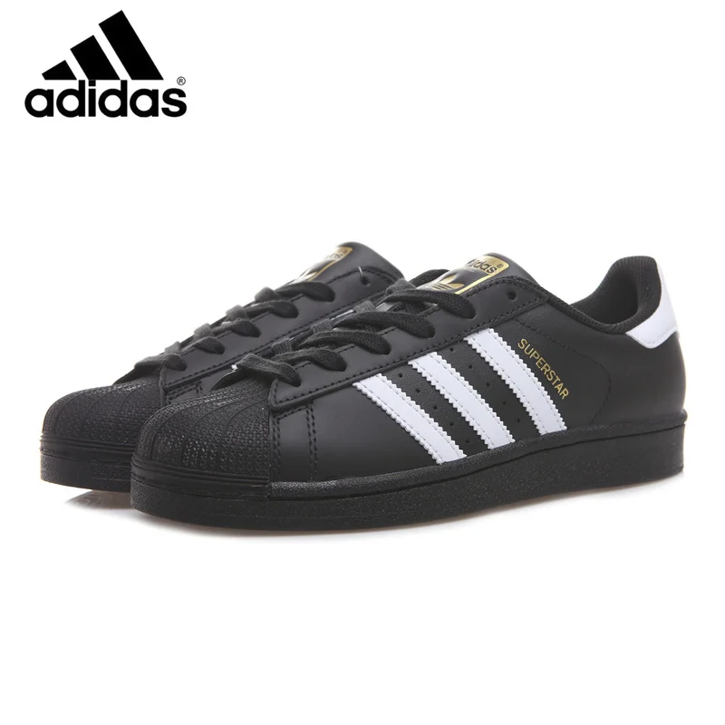 Adidas Superstar Board Shoes Scarpe Da Uomo E Da Donna Clover Black Gold Label Shell Head Sport Coppia Scarpe Da Ginnastica