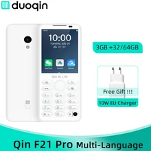 

Global Version Qin F21 Pro 3GB 32GB Mobile Phone 2.8'' IPS Screen 480*640P 5MP Rear Camera Cellphone 2120mAh Battery