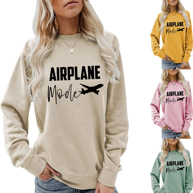 

Women's Sweatshirt Letter Printed Lightweight Thanksgiving Pullover Top Creative Pattern Long Sleeve