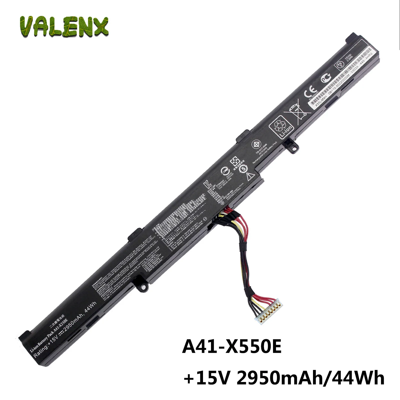 

Аккумулятор 44Wh A41-X550E для ASUS A450J A450JF X450J X450JF K751L P750L K550DP K550D D451V