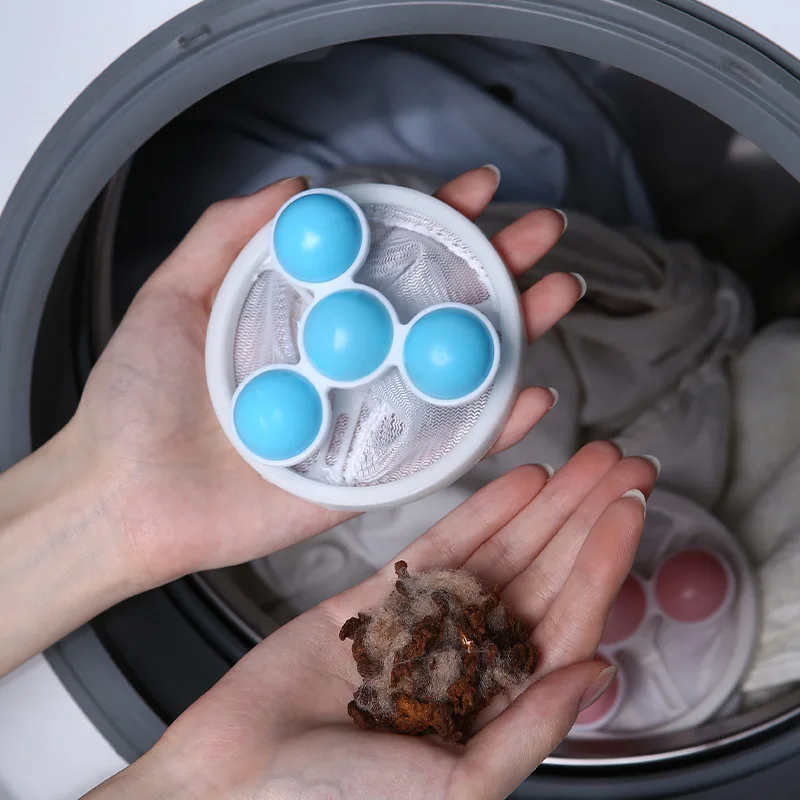 3Pcs/Set Washing Machine Filter Hair Lint Catcher Remove Dirt Laundry Ball Clothes Anti-Winding Cleaning Tool Household Products
