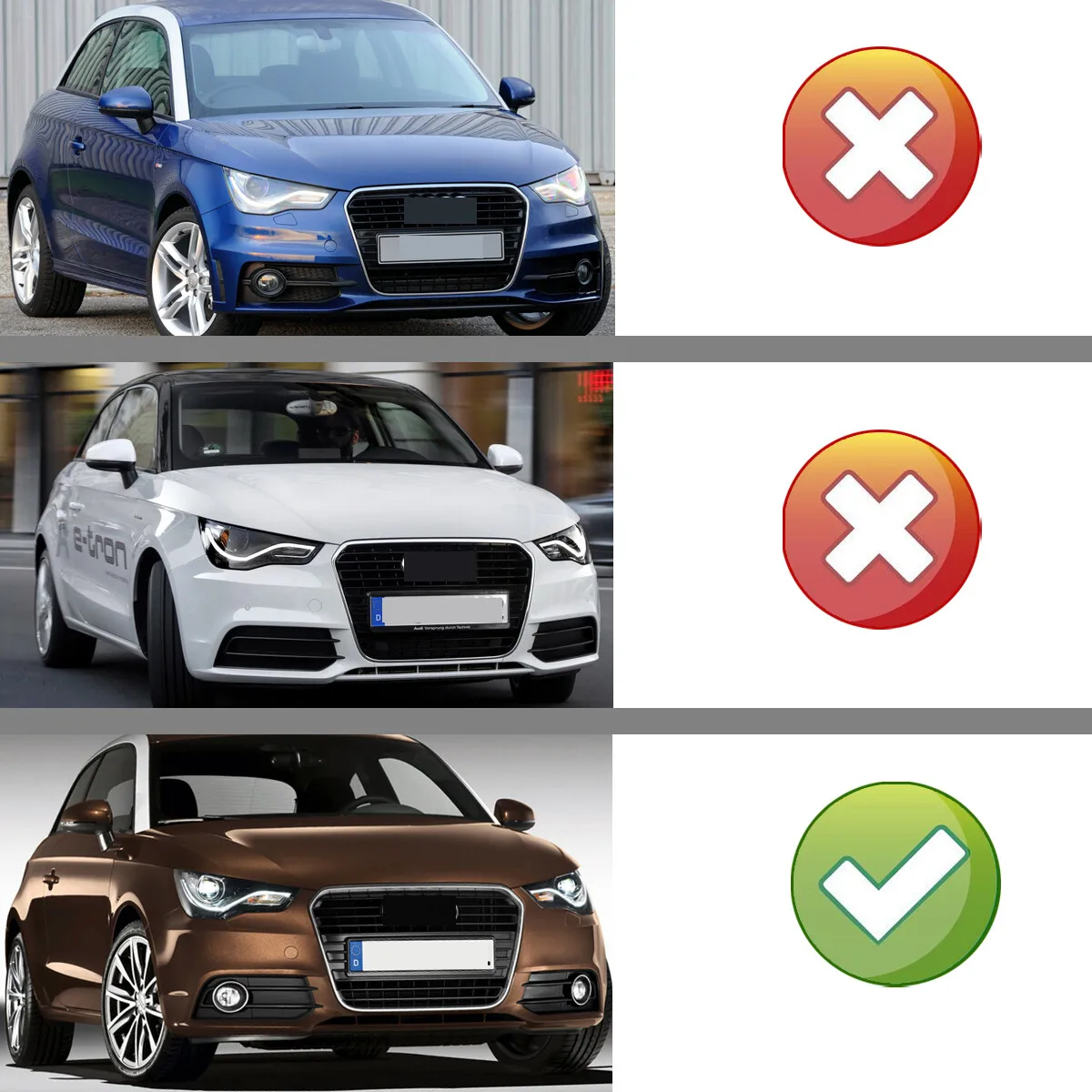 2pcs Foglight Covers Case For AUDI A1 8X 2010 2011 2012 2013 2014 Honeycomb Front Bumper Fog Light Lamp Cover Grilles Black