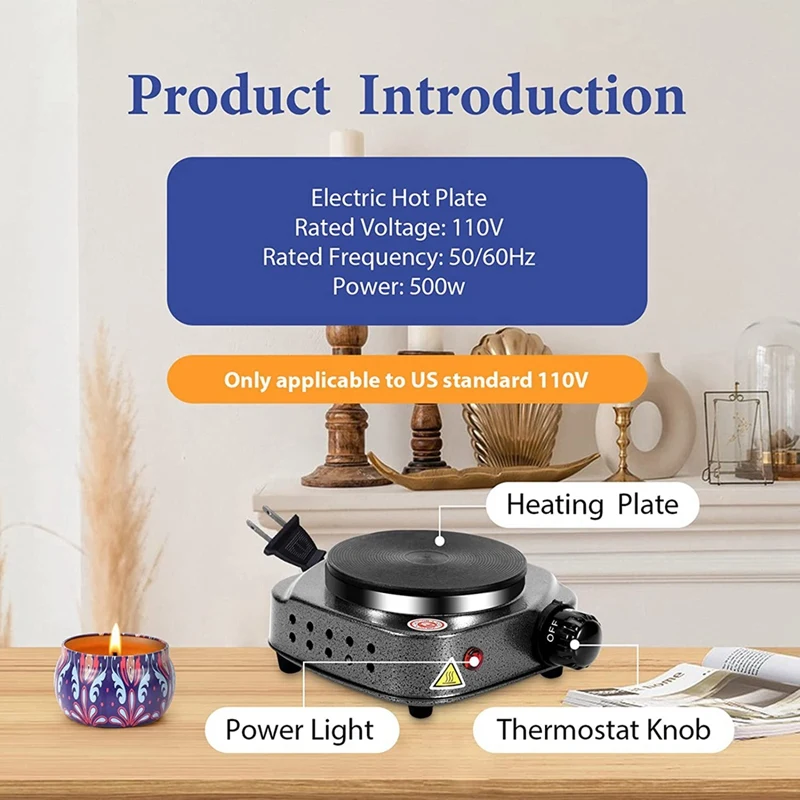 Candle Making Kit With Electronic Hot Plate Candle Making Supplies For  Beginners,Anti-Scalding Pad Perfect Set US Plug - AliExpress