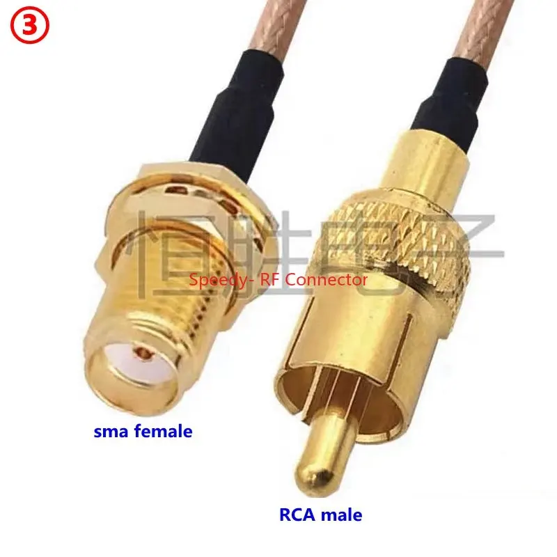 rg316 cabo coaxial rca macho para sma 03