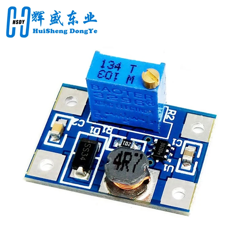 1 Pz Smart Electronics Dc-Dc Sx1308 Modulo Di Alimentazione Regolabile Step-Up Convertitore Boost Step-Up Da 2-24V A 2-28V 2A