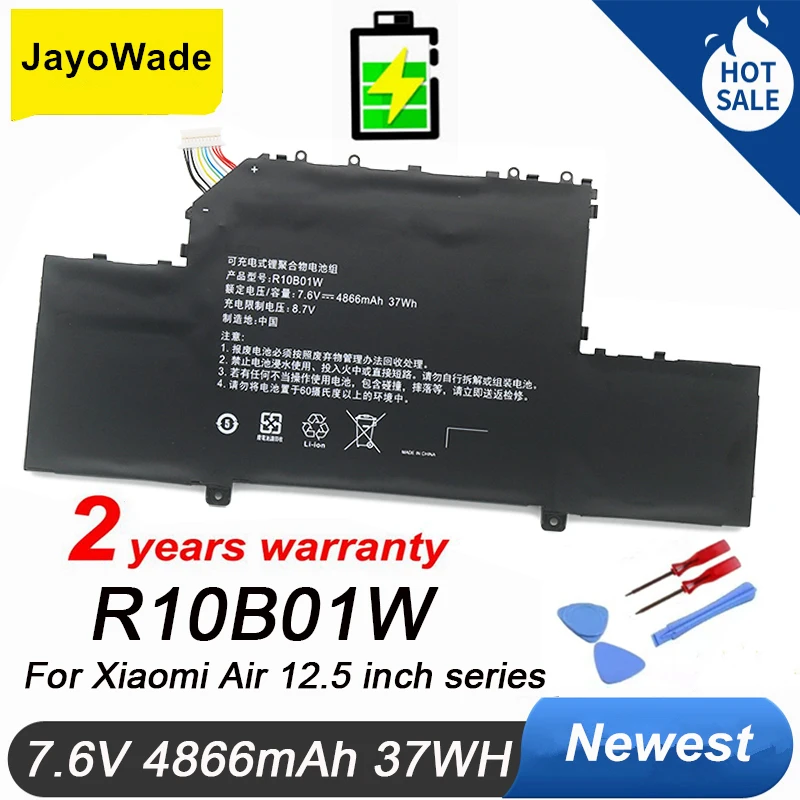 

R10B01W R10BO1W Laptop Battery for Xiaomi Mi Air 12.5" Series Notebook 161201-01 161201-AA 7.6V 4866mAh 37WH Notebook Batteries