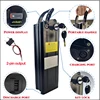 36v 48v 52v Silver Fish 60v 72v 20 30 40 50 60ah Lithium Battery EBike Akku Accu Electric Bicycle 500w 750w 1500w 2000wBatterie 5