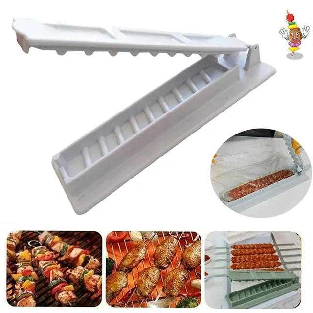 Egysoros Kebab Maker Bbq Hús Nyárs Gép Sajtó Újrahasznosítható Műanyag Készítő Készítmény Tools