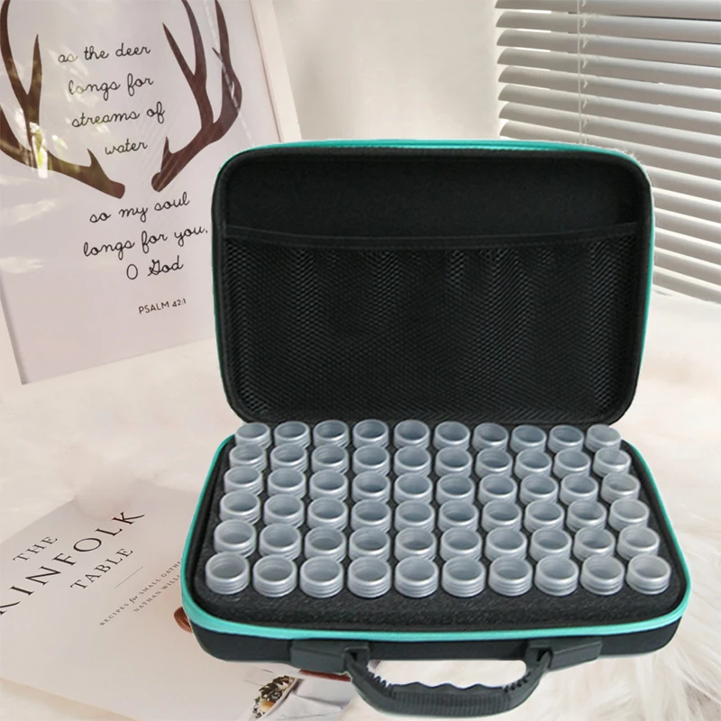 5D Diamond Painting Accessories Storage Box 15/30/60/120/140 Slot Beads Bottles Container Jar Zipper Case for DIY Diamand Painti