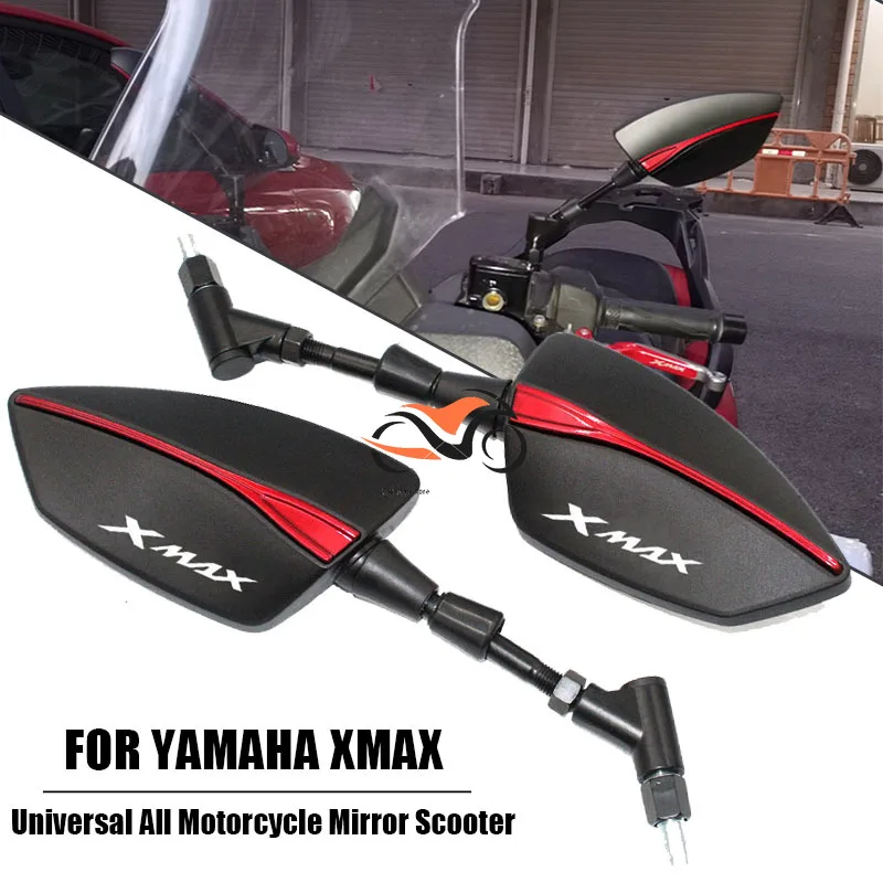 

Боковые зеркала заднего вида для мотоциклов YAMAHA XMAX300, XMAX400, XMAX, 125, XMAX250, XMAX 300, 400, универсальные, 8 мм, 10 мм, скутер