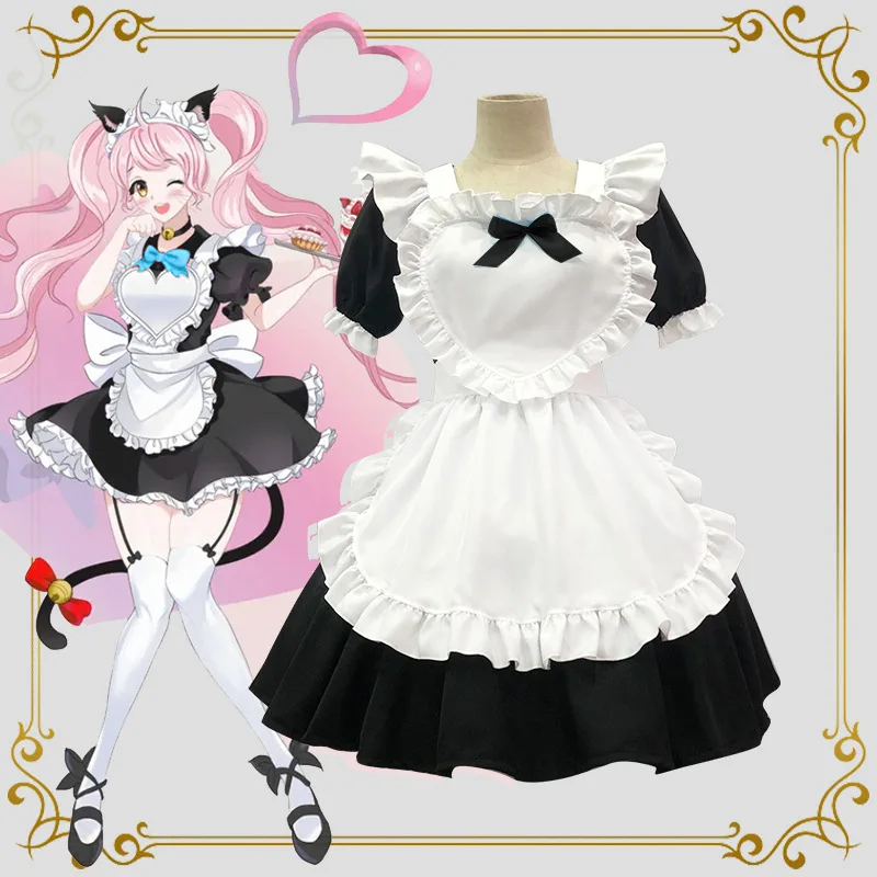 

Japanese Black Classic Maid Dress Alice Soft Sister Lolita Lolita Maid Dress Cafe Dress