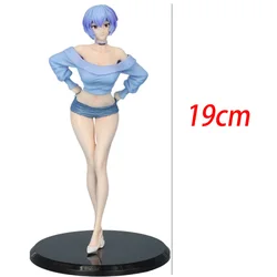 Newly Launched 19cm Anime Action Figure - Ayanami Rei & Asuka Langley Collectible Ornament Doll Toy Gift (No box)