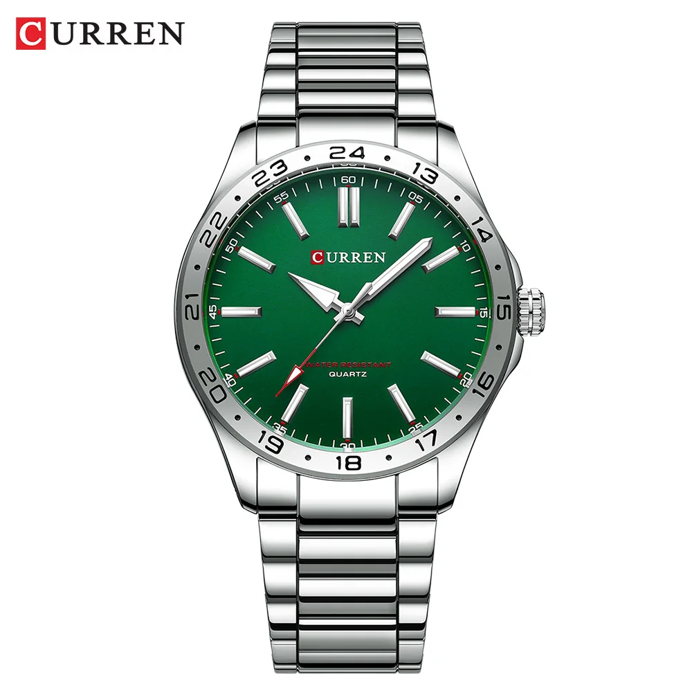 

CURREN Fshion And Comfortable Quartz Classic Business Wristwatch with Luminous Hands Clock Male Stainless Steel Band