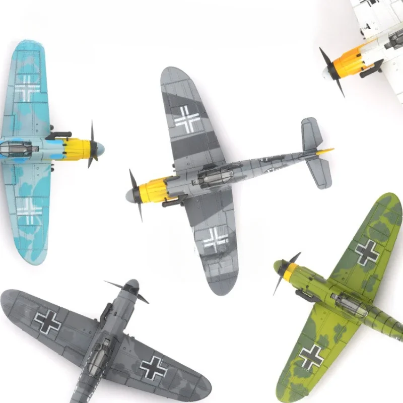 Assemble Fighter Model Toys Building Tool Sets Combat Aircraft Diecast  Hurricane Spitfire Pirate Military 4D Stereo Fighter