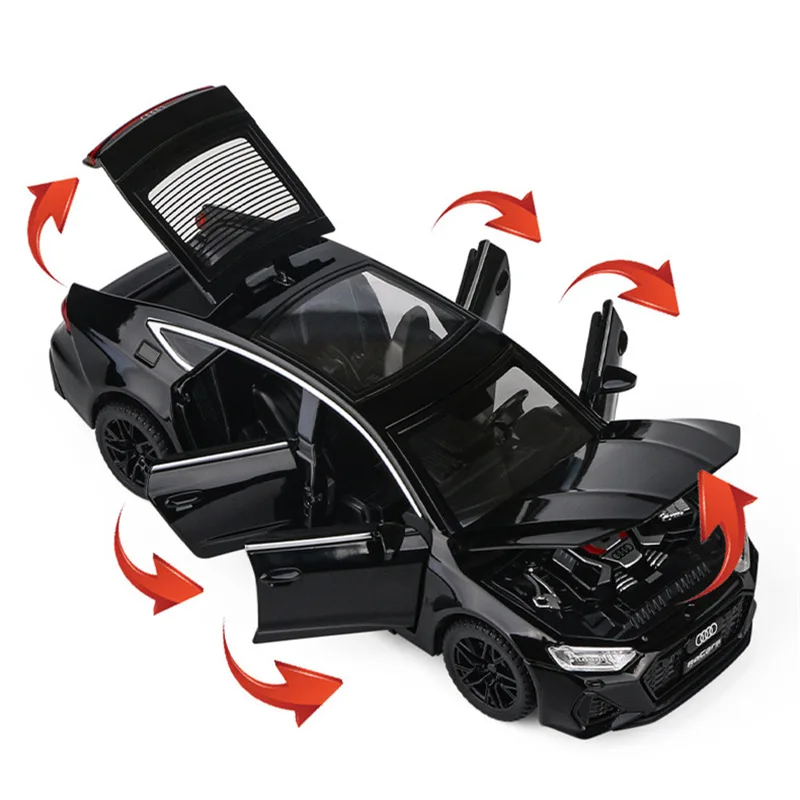 1:32 AUDI RS7 Coupe Alloy Car Model Diecasts & Toy Vehicles Metal Car Model Simulation Sound and Light Collection Childrens Gift 5
