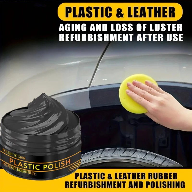 Tire Wax 1 Piece 100g Car and Rv Interior Renovation Maintenance Motorcycle Plastic Update Instrument Panel Repair